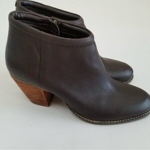 Cole Haan Prynne Leather Ankle Boots Booties 10.5